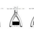 Size_Chart.png Guitar wall hanger - Set of 3 sizes
