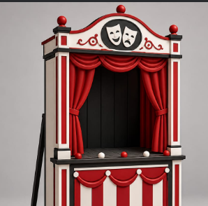 Mini Puppet Show Booth – Theater Prop 3D Printable STL
