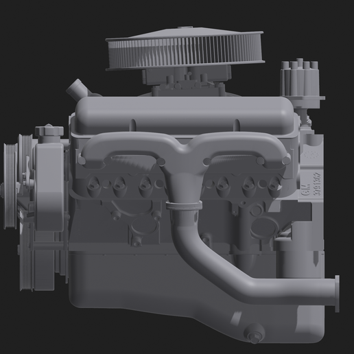 🤏 1/25 Classic Small Block Chevy Engine・ 3D File for 3D printing・Cults