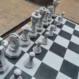 gray-pieces.jpg 3D-Print-Optimized Geometric Chess Set Pieces