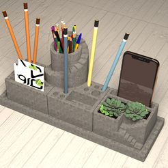 002.jpg STL-Datei Büroausstattung und Organizer・3D-Druck-Idee zum Herunterladen