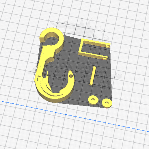 Bag cart hook 3D model