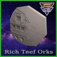 OrkBMGT01.jpg BATTLE ROUND TRACKER, NEW! 40K, 9TH EDITION, WARHAMMER 40000 Bad Moons style