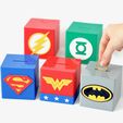IMG_5206.jpeg DC Super Hero Justice League Box Pencil Holder Organizer Piggy Bank