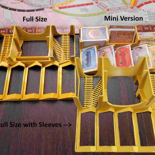 Ticket to Ride Card Tray Organizer - Barebones - Large CardsFree 3D  File for Cults