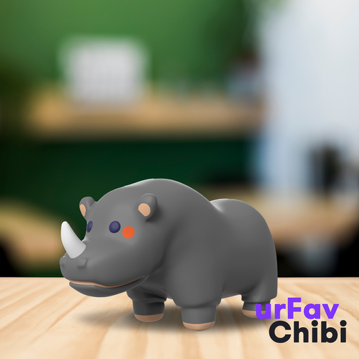 Cute Rhino 3D model
