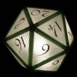D20-Lamp-1-Glowing.jpg Fichier 3MF gratuit Lampe D20・Modèle imprimable en 3D à télécharger