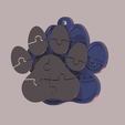 puzzle-paw-keychain-stl-grey-blue-render.png Puzzle Paw Anahtarlık