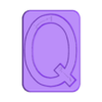 Q.stl Montessori Letter Plates