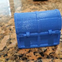 Hinged Treasure Chest with Latch