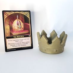 3dprint-MTG-Monarch-Token.jpg Free STL file Mini Monarch Marker - MTG Monarch Token / Mini Crown・3D printable model to download