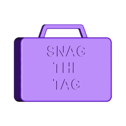 preview.png Free STL file Snag The Tag Agent 2020 Hider's Tag Container・3D print design to download