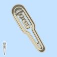 96-2.jpg Science and technology cookie cutters - #96 - thermometer (36.6) (style 1)