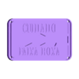 1. FAIXA R. BASE.stl Placa decorativa Jiu-Jitsu "FAIXA ROXA"