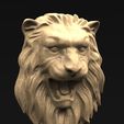 Lion_Relief_01_KEY.jpg Lion Relief 3D Model