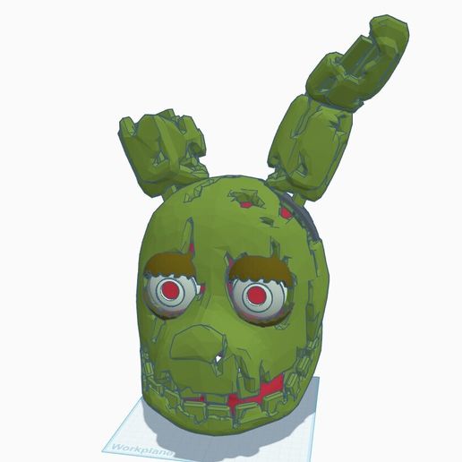 Springtrap Cosplay Head (+Afton's skull) READ DESC