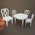 20230721_135615.jpg Dining Table And Chairs - Miniature Furniture 1/12 Scale
