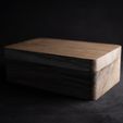 DSC03511.jpg Jewelry Box with Lid | STL File for 3D Printing | Two-Compartment Jewelry Organizer | Wooden Box Design for CNC