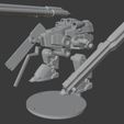 MAC34StairsParts.jpg Robotech RPG Tactics Destroid Monster MACII 4 pose Macross