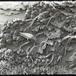 1.png 3D file 3D Model STL File for CNC Router Laser & 3D Printer Bird 3・3D printer model to download
