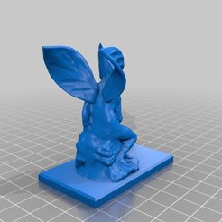 BatherWinged_fixed.jpg Free 3D file Winged Bather・3D print design to download