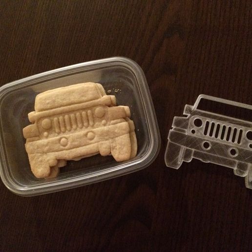 Jeep Wrangler Cookie Cutter 3D model