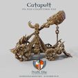 Catapult STL FILE COLLECTIBLE FILE Double Edge —— MINIATURES —— DOUBLE EDGE MINIATURES” - ID NUMBER WE-03 Catapult - WE_03