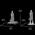 49.png Space Shuttle file STL for all 3D printer, two versions on platform and in the take-off phase lamp  scale 1/120 FDM 1/240 DLP-SLA-SLS