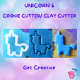 Unicorn-6-Cookie-Cutter-Clay-Cutter.png Unicorn 6 Cookie Cutter/ Clay Cutter