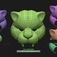 z9.jpg STL file Squid Game Mask - Vip Tiger Mask Cosplay 3D print model・3D printable design to download