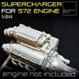 SUPERCHARGER FOR 57e ENOINE ima Juego de sobrealimentación para el MOTOR 572 1-24