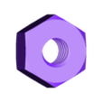 #10-24 - Nut.stl Jeu de boulons à tête hexagonale (standard en pouces, UNC) - Tailles #10-24