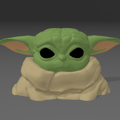 Screenshot-2023-05-11-105011.png STL file Baby Yoda The Child Head Bust・3D print design to download