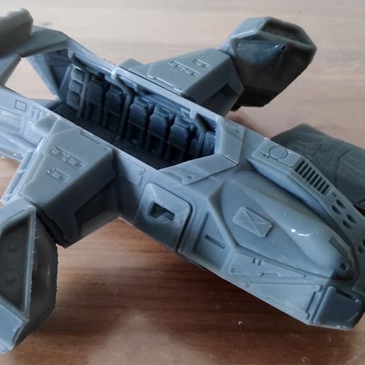 ♾️ ChickenHawk Utility Dropship・ 3D File for 3D printing・Cults