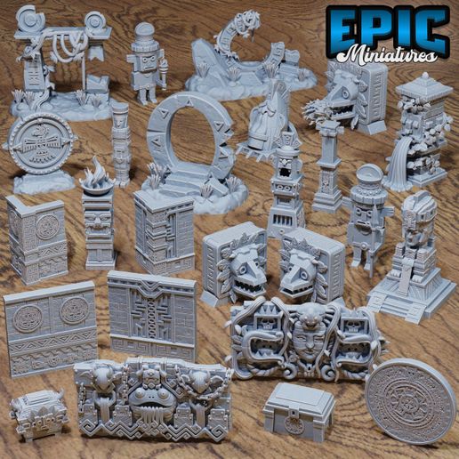 Jungle Scatter ‧ DnD Miniature ‧ Tabletop Miniatures ‧ Gaming Monster ‧ 3D Model ‧ RPG ‧ DnDminis ‧ STL FILE