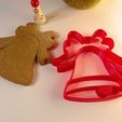 DSC00439.JPG Archivo STL gratis Cortador de galletas de la campana de Navidad・Plan para descargar y imprimir en 3D
