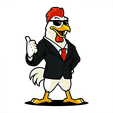 chicken-cock-cartoon-wearing-suit-vector.png CHICKEN / ROOSTER POSTER