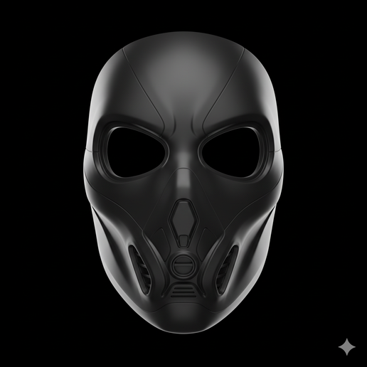 front face mask STL, high detail mask STL, cyberpunk mask STL, mask STL, mask wall decor STL, 3D printed mask, armored mask STL, cosplay face mask STL, twisted grin mask STL, anime style mask STL, tactical mask STL, adult size mask STL, ninja mask STL, no