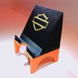 002-01.08.jpg Custom Phone Stand - Bar & Shield