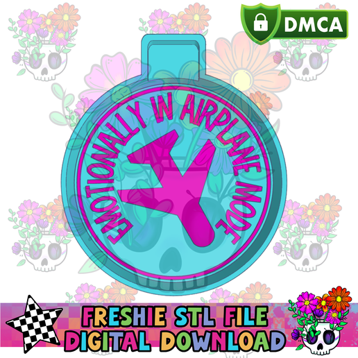 Airplane Mode STL Freshie Housing