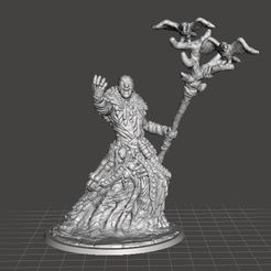 stormwizard1.jpg Archivo STL HECHICERO TORMENTA MODELO EN MINIATURA PARA JUEGOS DE FANTASIA DND RPG・Objeto para impresora 3D para descargar