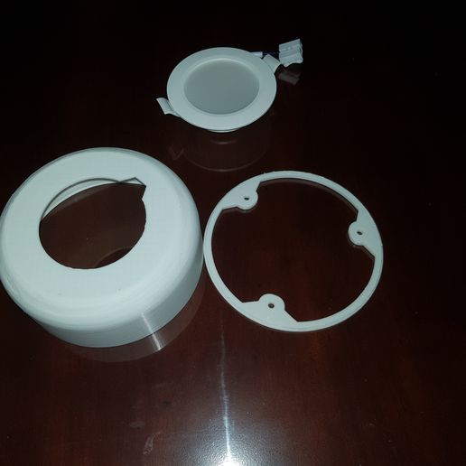 Recessed ceiling light for recessed LED spotlight - Surface mount without drilling false ceiling (Downlight)