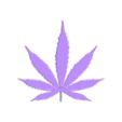 Weedblatt.stl Hemp leaf silhouette