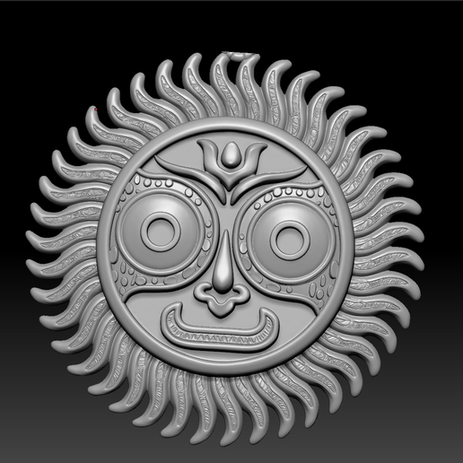 Lord Jagannath Sun Medallion Pendant