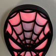 spiderman-front-red.jpg Spider-man Battery operated wall light STL