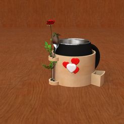 ca! Archivo STL gratis Base para taza・Diseño por impresión en 3D para descargar