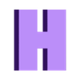 H.stl MINECRAFT Letters and Numbers | Logo