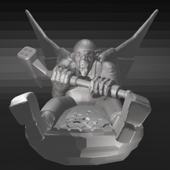A-orc-with-hammer-1.png Orc with hammer magnet hollow