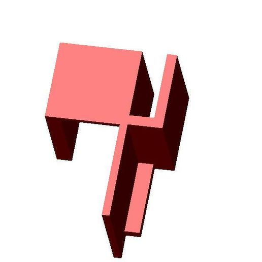 sliding cupboard door guide - 3D model önizlemesi