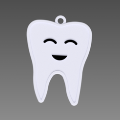 DIENTE LLAVERO-V2.3.PNG STL file KEY TOOTH・3D printer model to download